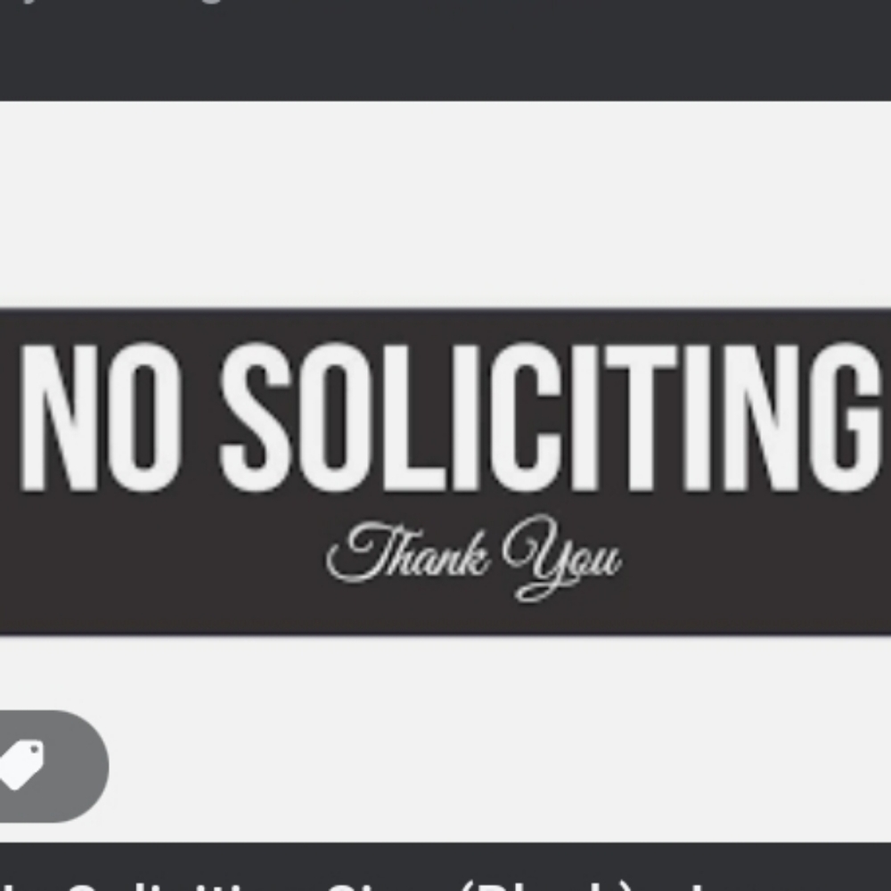 No Soliciting